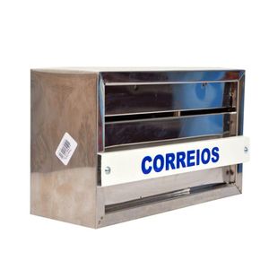 Caixa De Correio Para Grade Inox Grande- Telha Luz