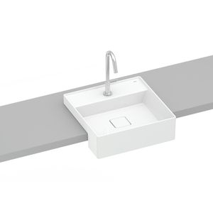 Cuba De Semi-Encaixe 400X400 Terra T10 Branca Roca