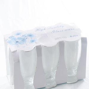 Cj Copos P/Cerveja 6Pcs 280Ml Vidro Hasiera