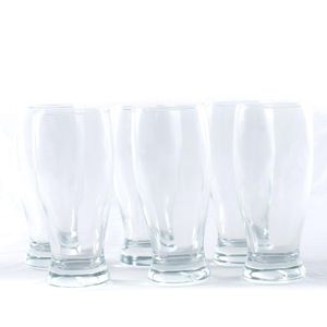 Cj Copos P/Cerveja 6Pcs 280Ml Vidro Hasiera