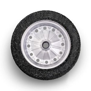 Roda Force Para Carrinho Mao Com Rolete Pneu Macico Metalosa