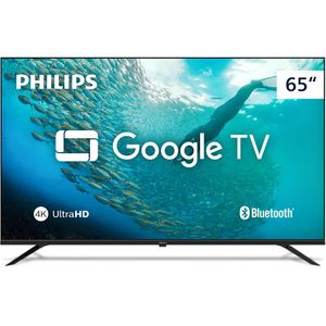 TV Smart 65" 4K UHD com Comando de Voz e Borda Infinita Bluetooth e Wi-Fi 65PUG7019/78 - Phillips