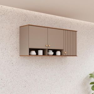 Aereo Agata 1,44 Mt Cappuccino/Freijo 100% Mdf Mgm