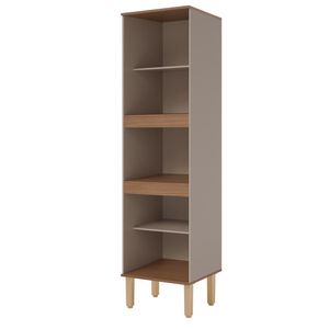 Armario Paneleiro Agata Cappuccino/Freijo 100% Mdf Mgm