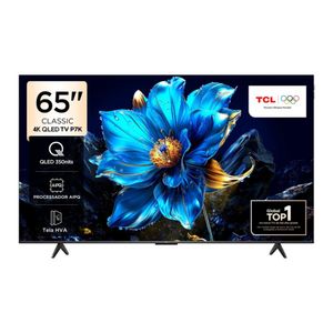 TV Smart 65" 4K UHD Qled Google TV com Wi-Fi Dual Band e Bluetooth Google Assistente Dolby Vision/Atmos HDR10+ Comando p/ Voz Bivolt Preto  65P7K  TCL